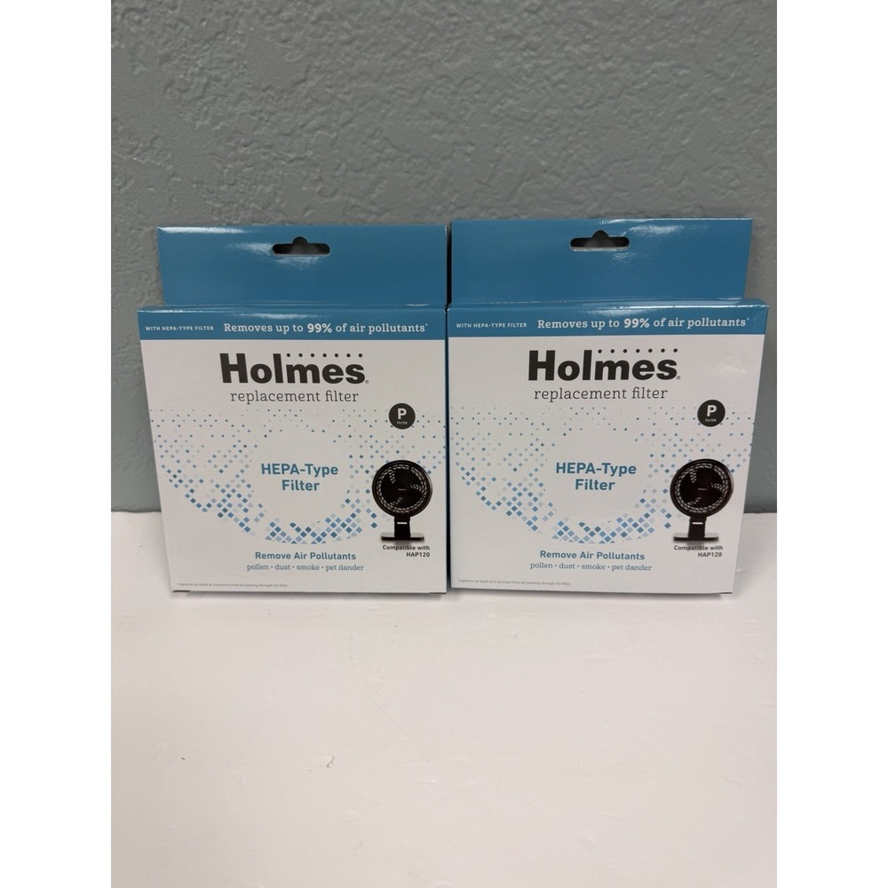2 Boxes Holmes HEPA Type P Filters for HAP120 Air Purifier – 4 Total Filters‎